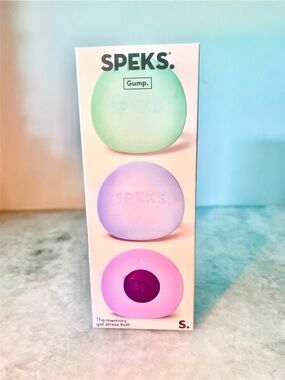 SPEKS Gump Set of 3! Gel Stress Ball Set - Pink, Purple, Green